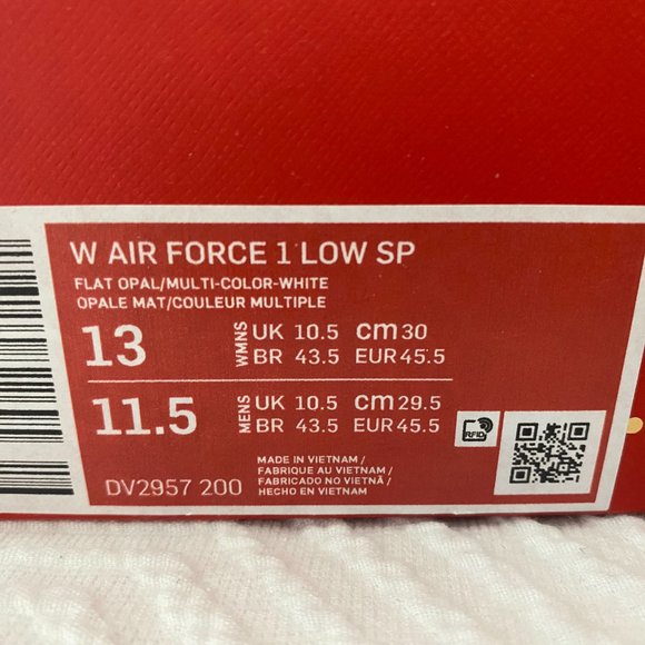 Brand New Nike Premium Goods x Air Force 1 Low SP 'The Bella' Women’s Size 13 - Picture 14 of 16